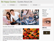 Tablet Screenshot of behappyquotes.org